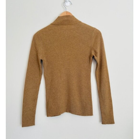 Escada Camel Virgin Wool Knit Sweater Extra Small - Picture 4 of 10